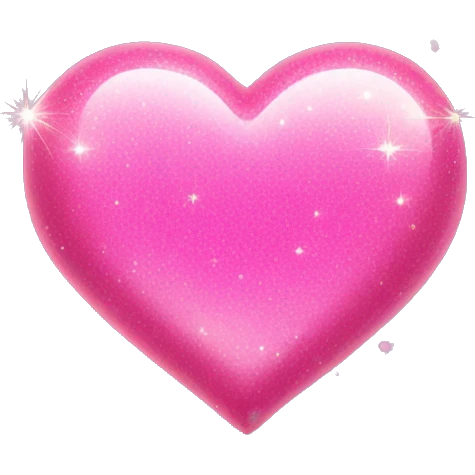pink heart with sparkle emoji
