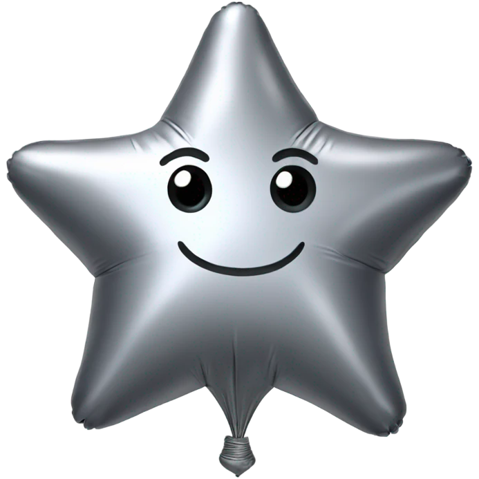 Silver balloon star emoji