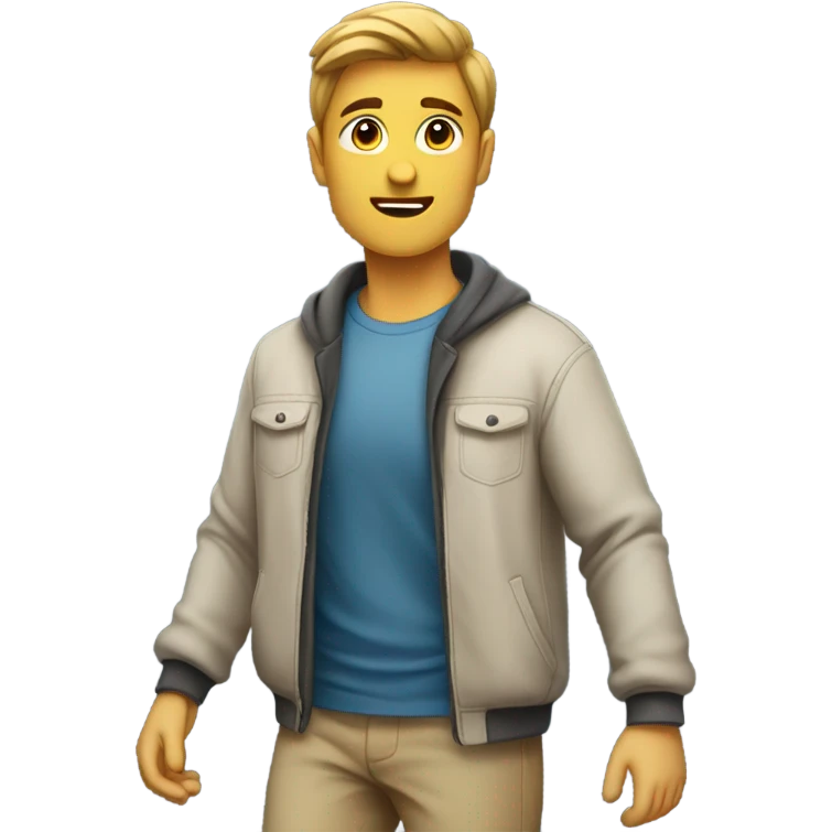 A guy walking it out emoji