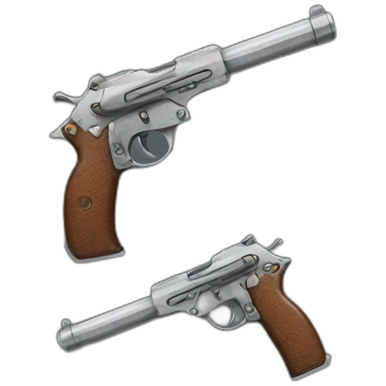weapons with pistol emoji