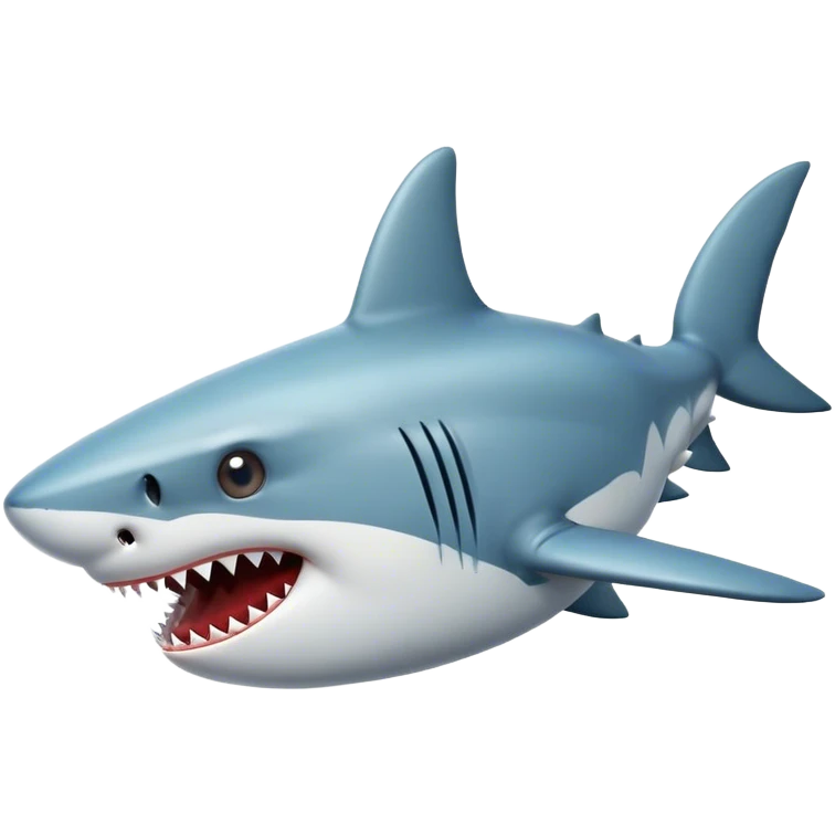 Shocked shark  emoji