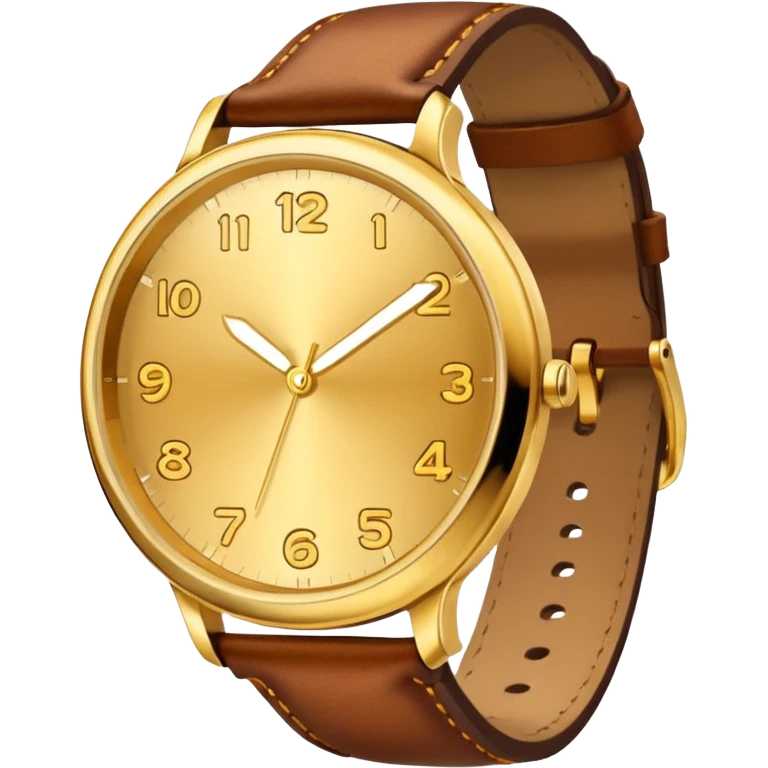 Gold watch emoji