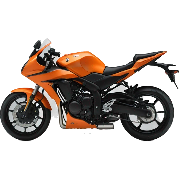Fzx orange Yamaha bike  emoji
