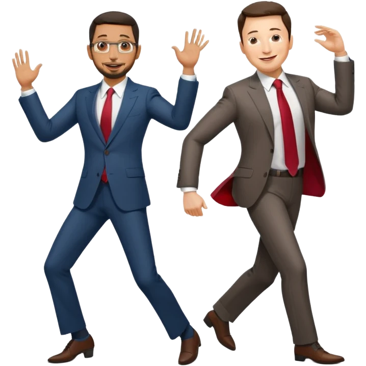 sundar pichai and elon musk dance  emoji