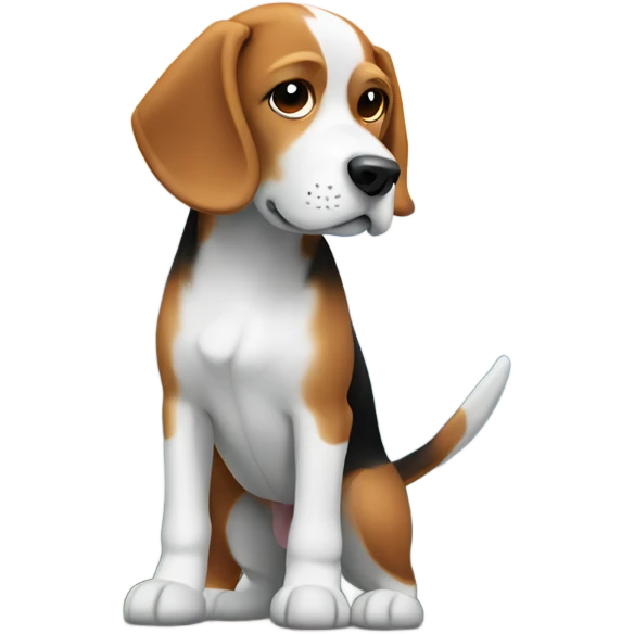 Beagle in the mountains emoji