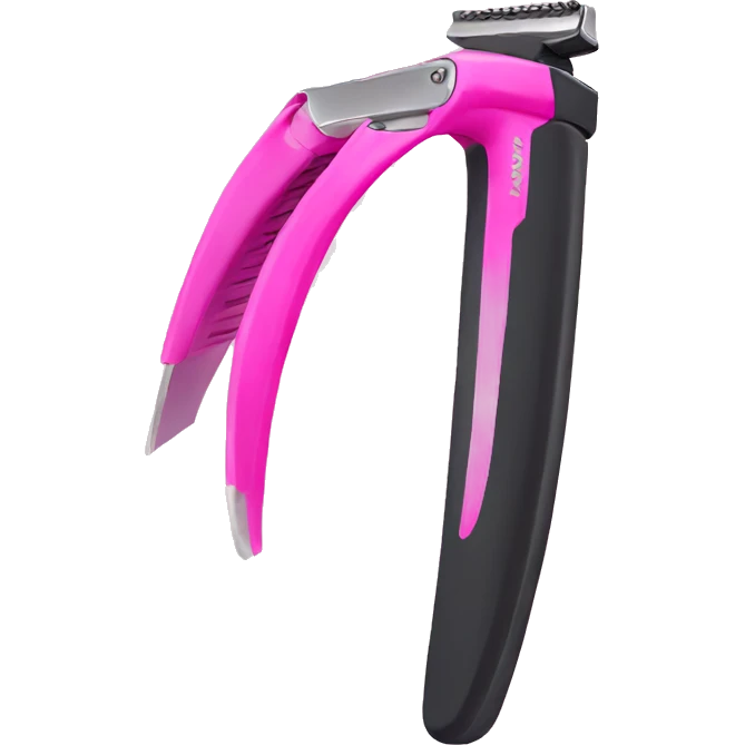 pink razor emoji