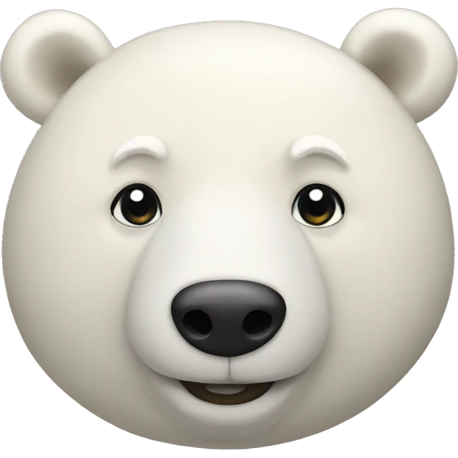 Polar bear bread loaf emoji