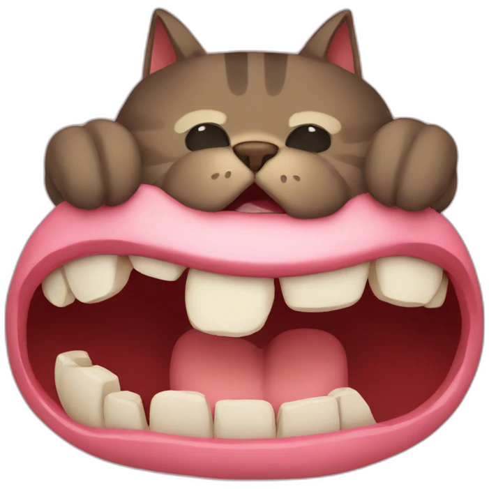 Cat-bite emoji