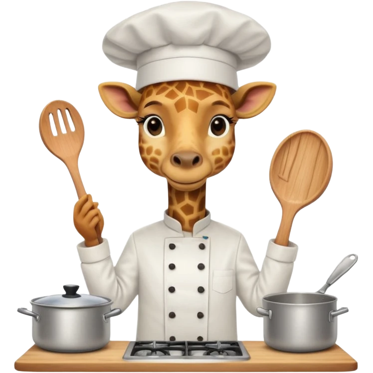 chef giraffe emoji