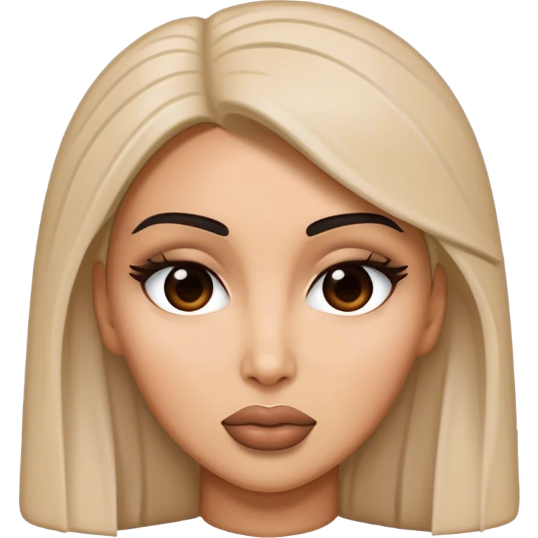 A emoji looks like Kim kadarshian  emoji