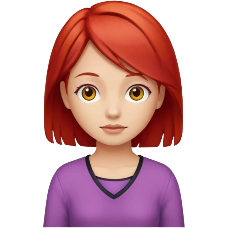 girl red hair emoji