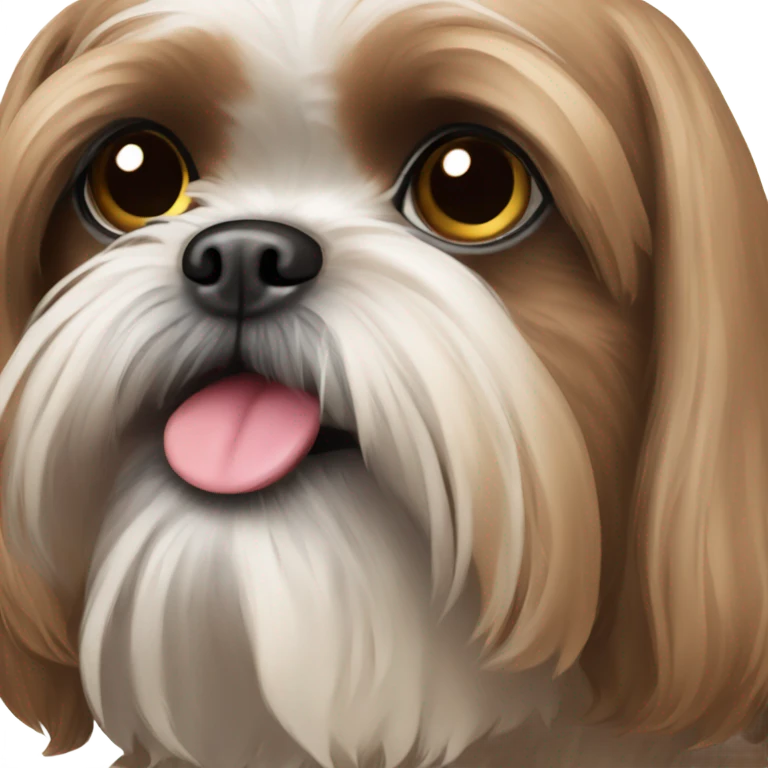 Brown shih tzu emoji