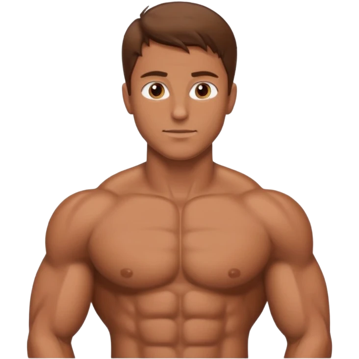 Male core and chest emoji