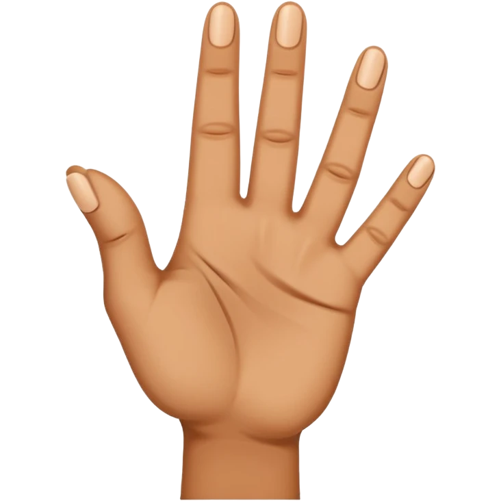 Fingering hand emoji where the first and fourth finger are folded down, second and third finger are extended together touching each other  emoji