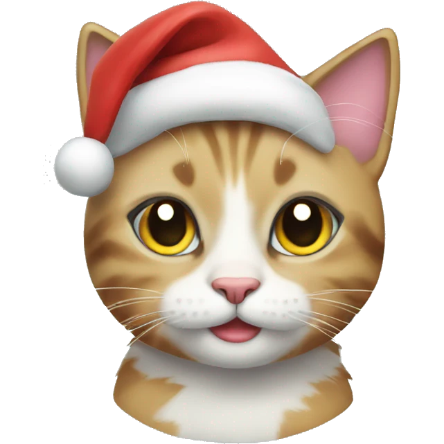 Christmas cat emoji