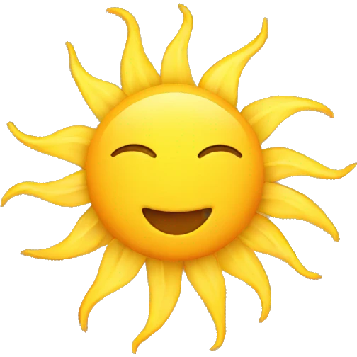 Sun emoji