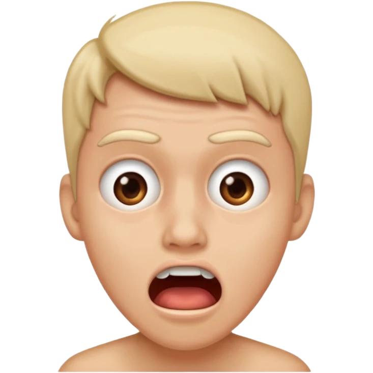 Super shocked face jaw dropped emoji