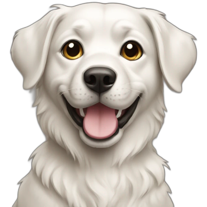 Chat sur chien emoji