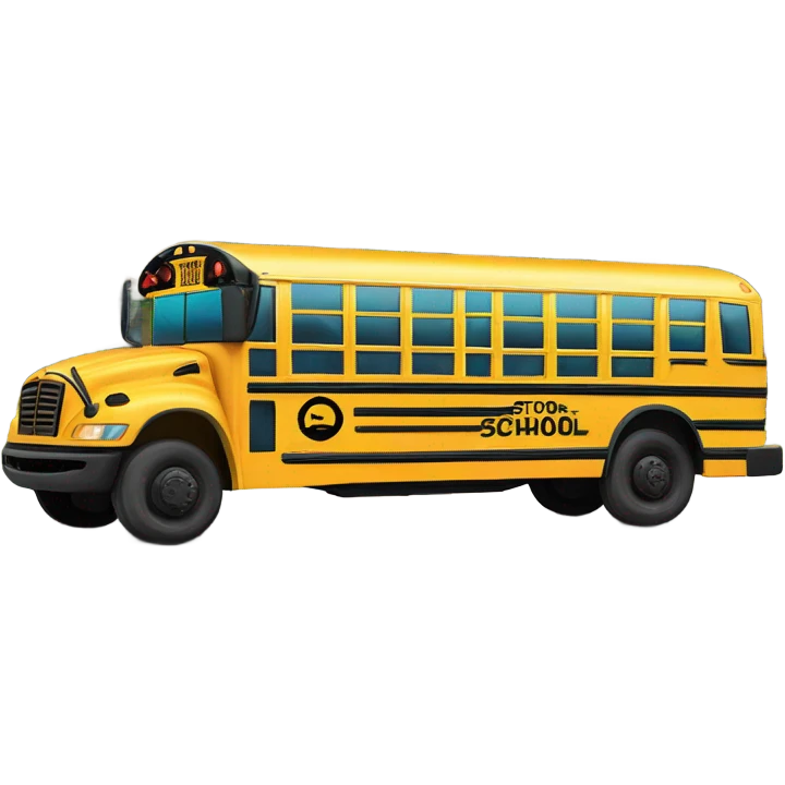 School bus emoji