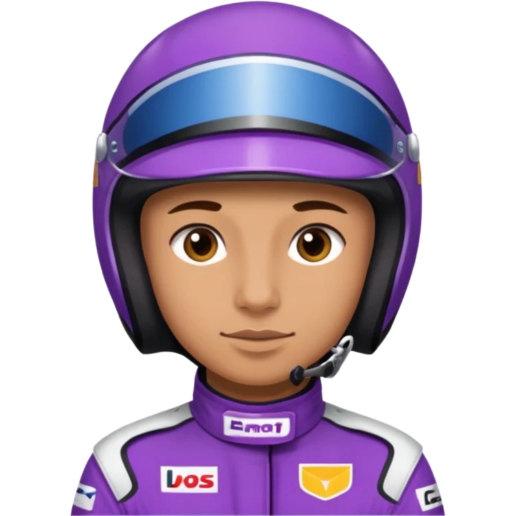 Race Driver purple cloth emoji