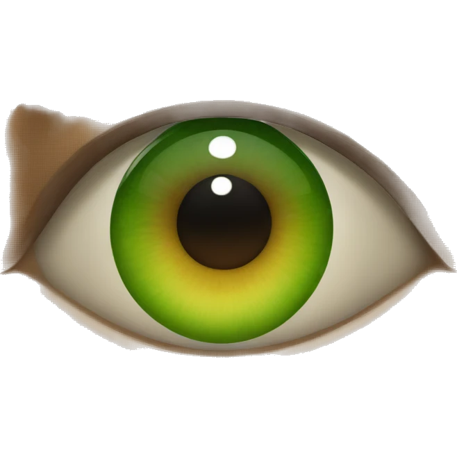 Green and brown eyes  emoji