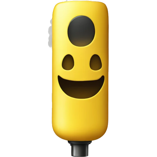 a Yellow vape emoji