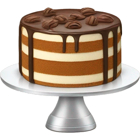 Tiramisu cake emoji
