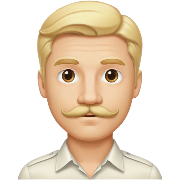 blonde man with blonde hair and blonde mustache  emoji