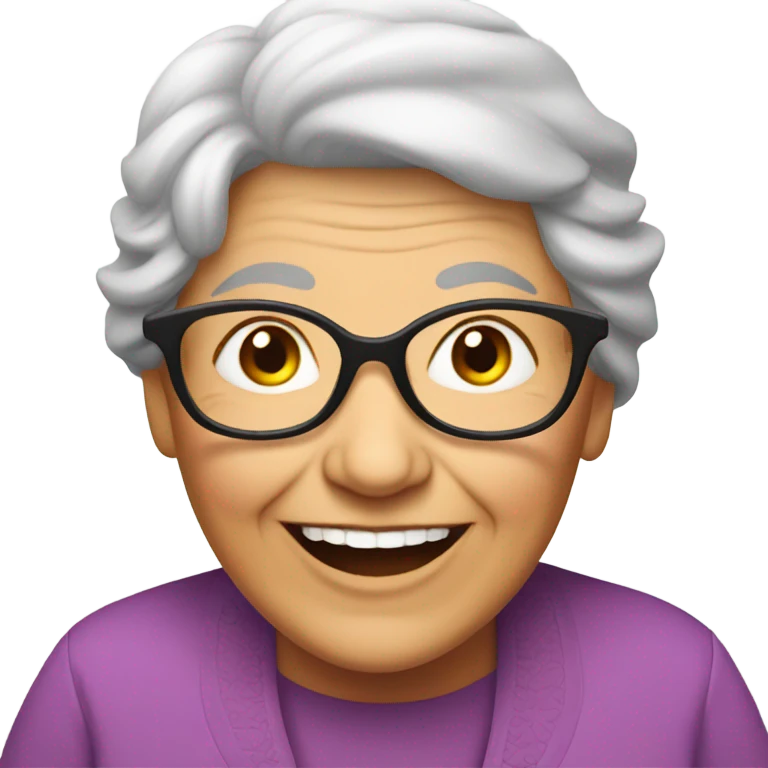 happy grandma  emoji