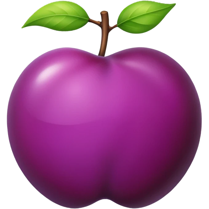 Plum emoji
