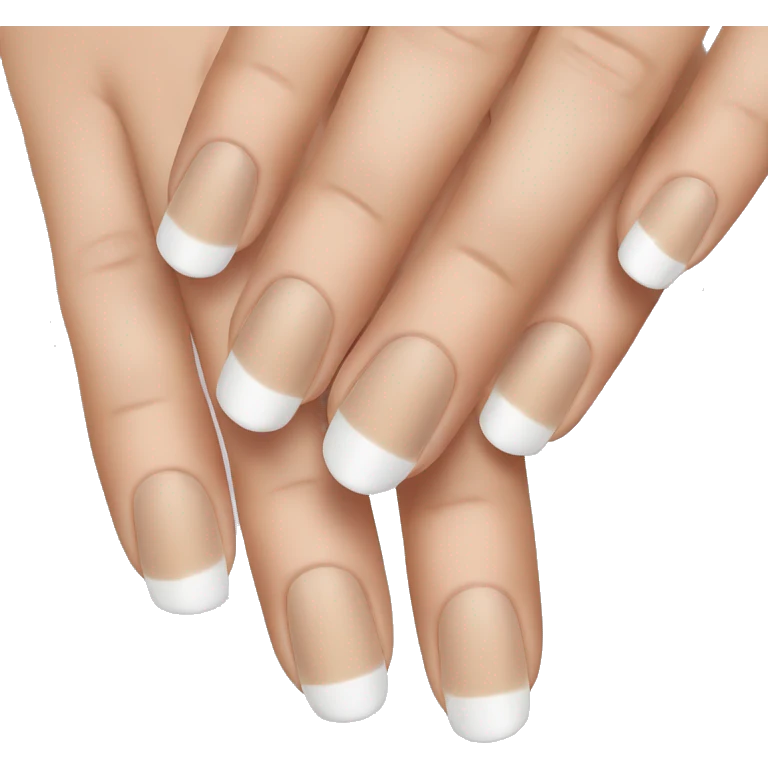 French tip manicure  emoji