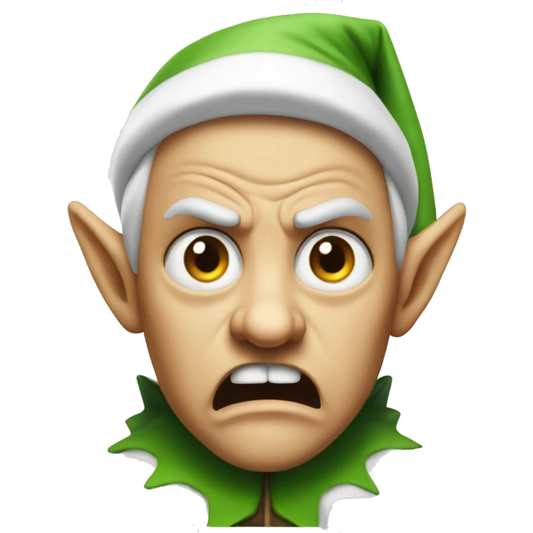 angry elf emoji