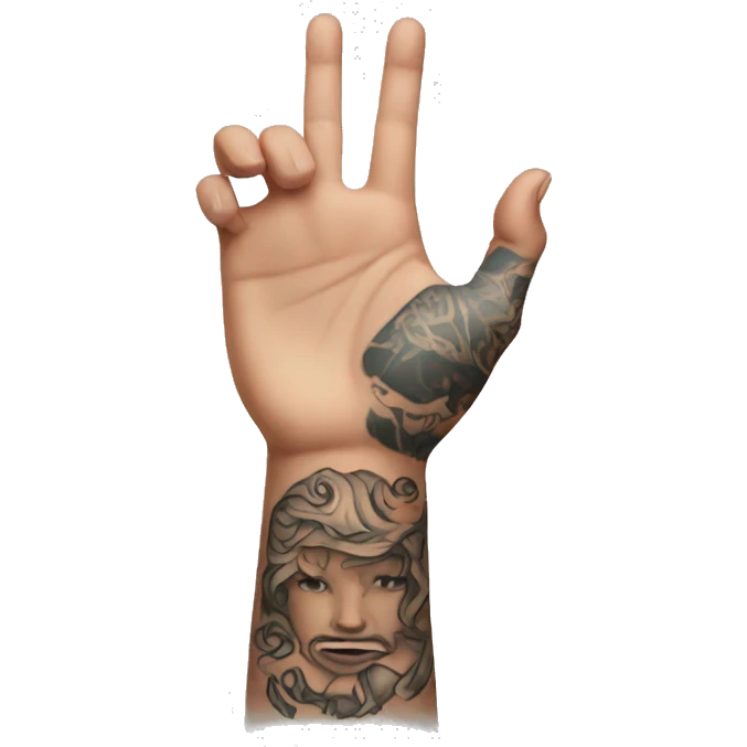 Tattooed arm  emoji