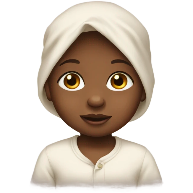 African American baby emoji