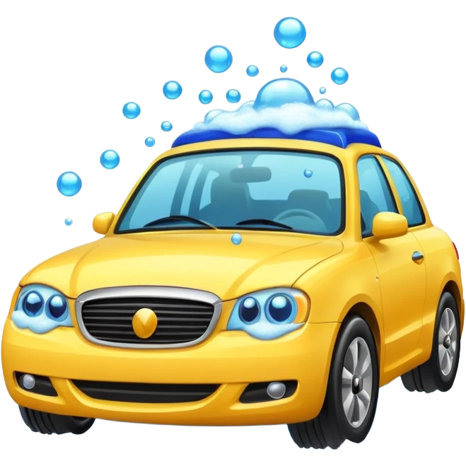create me an image for a vertical in my super app, Car wash emoji