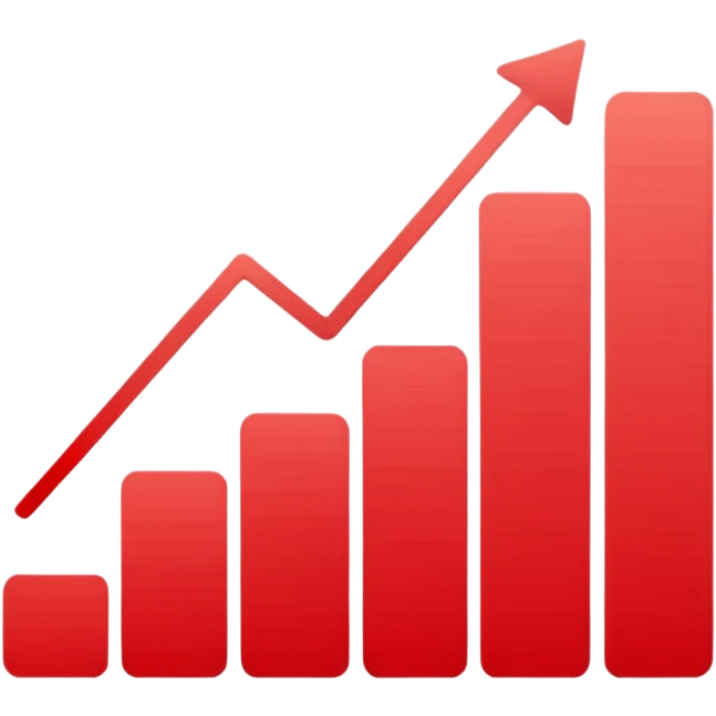 decreasing chart line red emoji