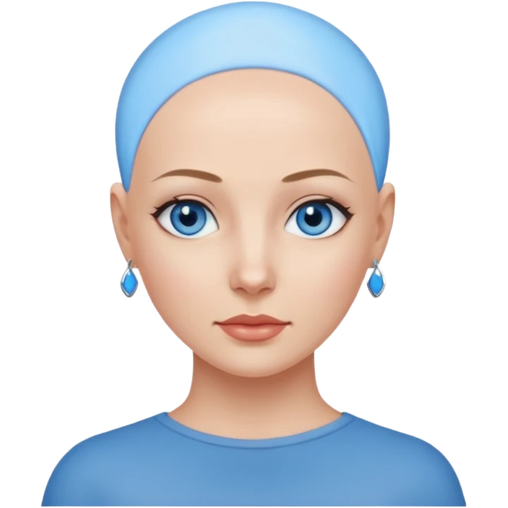 정말 예쁜 미인인데 대머리인 emoji