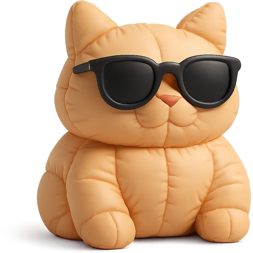 Cat wearing sunglasses emoji