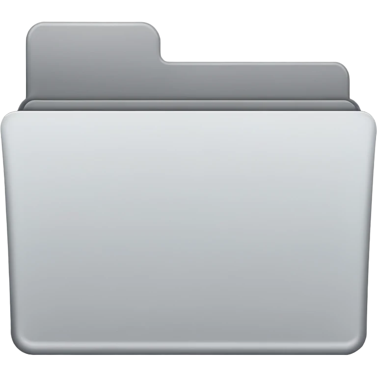white and gray folder empty emoji