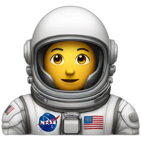 Astronaut with helmet closed emoji
