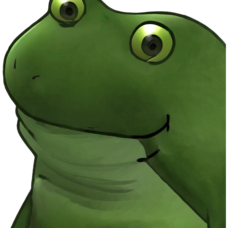 frog sitting on a lily pad emoji