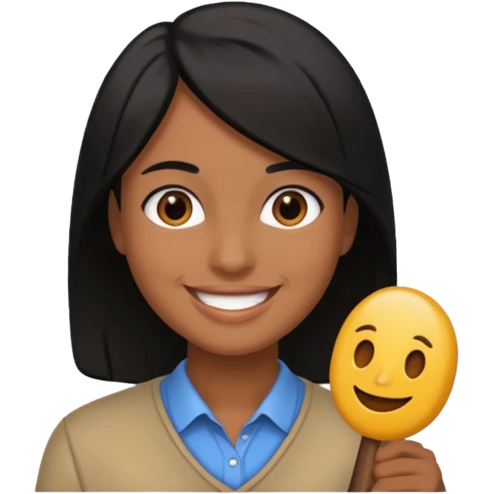 black brown hoy emoji