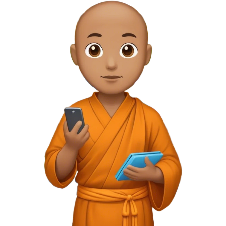 monk shopping emoji
