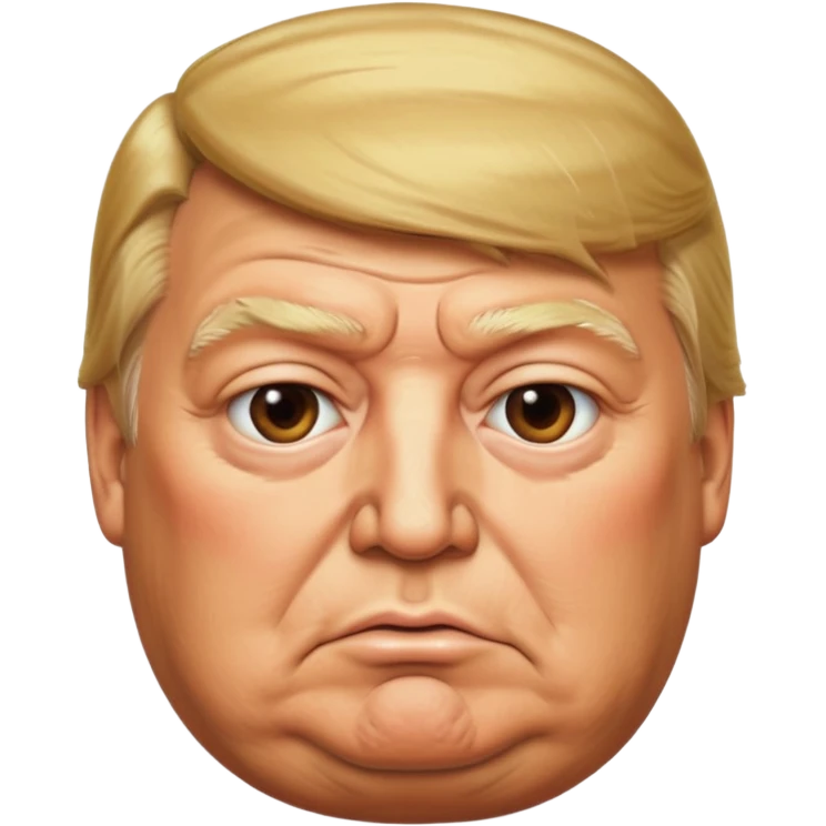 MAKE IT MUCH MORE REALISTIC, ESPECIALLY IN THE DONALD TRUMP FACE AND HAIR, MUCH MORE ELDERLY, AND MUCH MORE OBESE, TO REFLECT HIS REALITY emoji