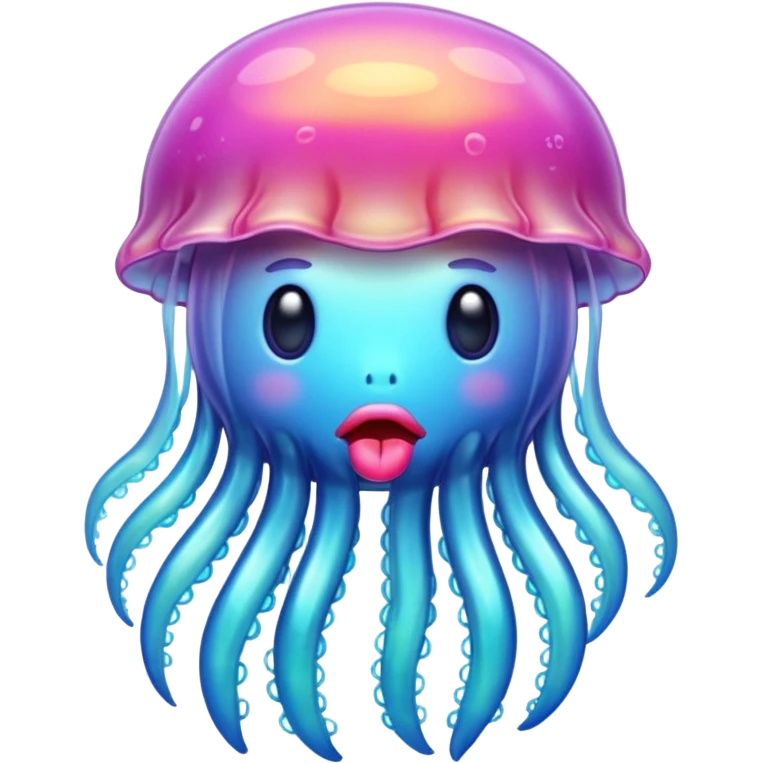 jellyfish with lips emoji