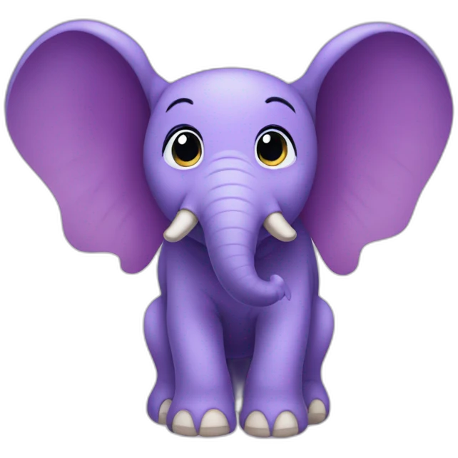 purple elephant with wings emoji