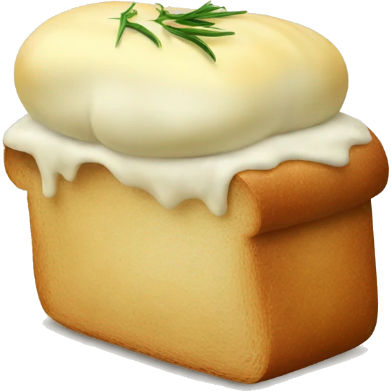 Bread with garlic butter  emoji