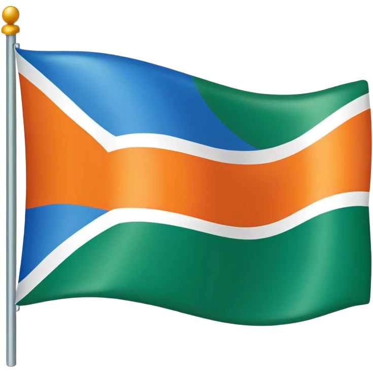 The Copperbelt belt flag in Zambia emoji