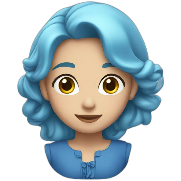 rosa azul emoji
