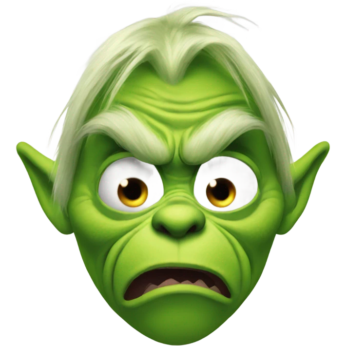 Evil grinch emoji